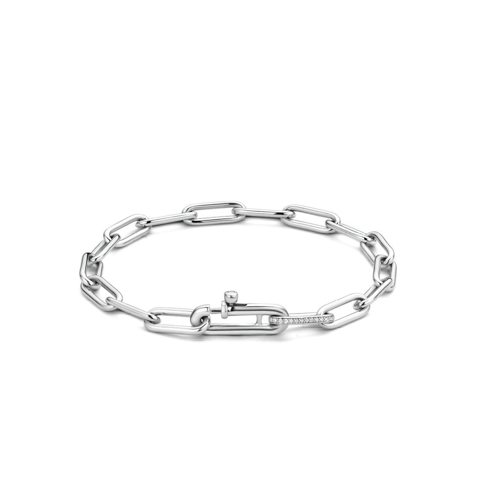 Silver Paperclip Bracelet by TI SENTO – West Orange Jewelers