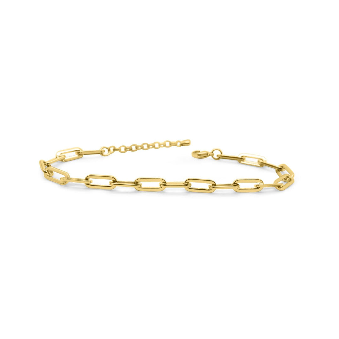 Paperclip Chain PVD Gold Anklet by ISLA