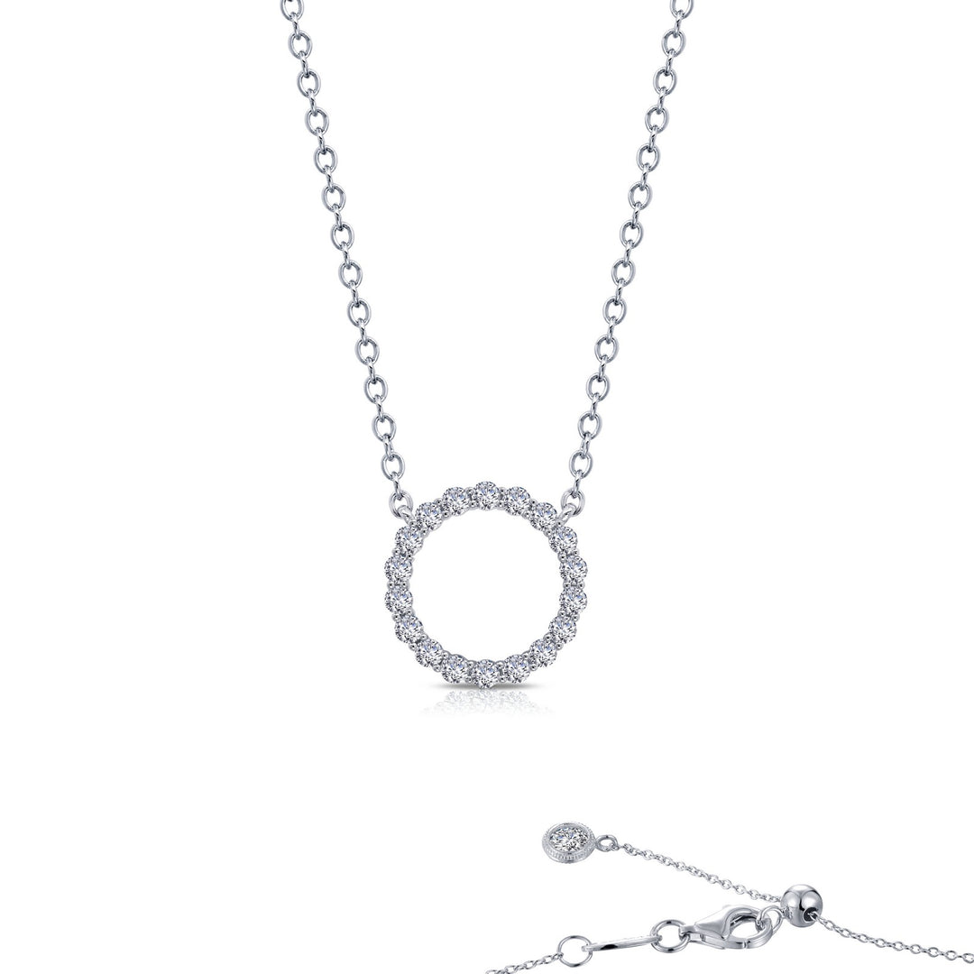 0.63 ctw Open Circle Necklace by Lafonn - West Orange Jewelers